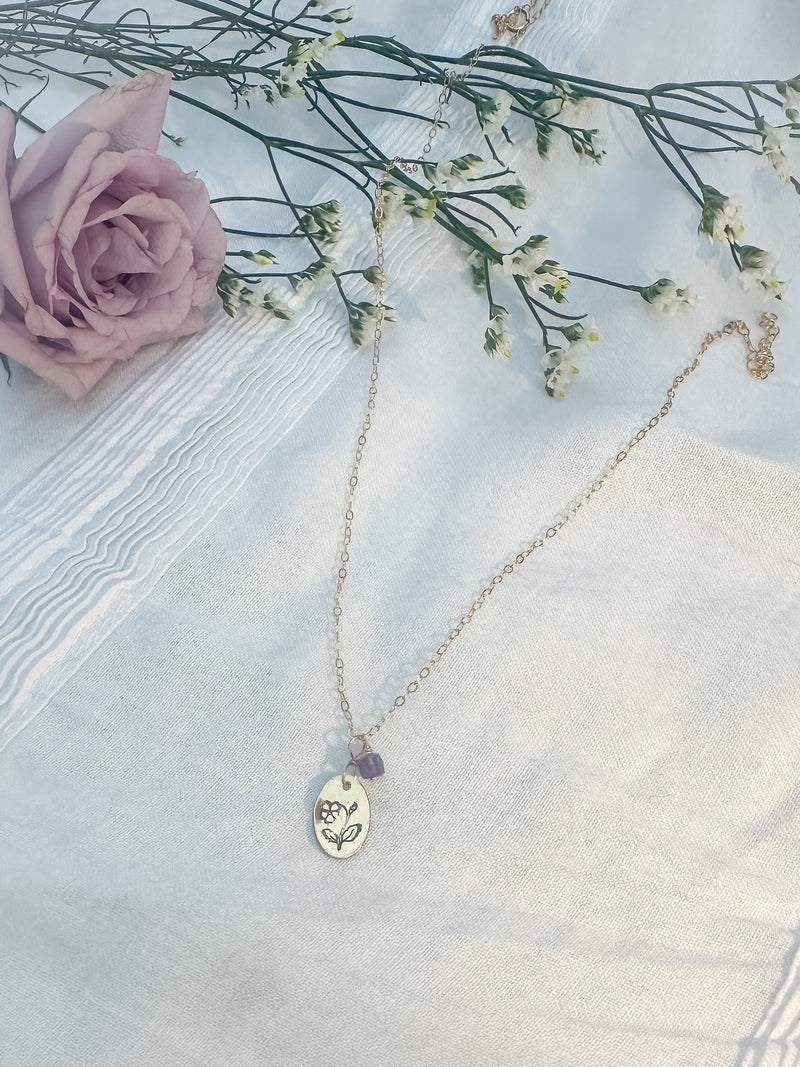 Violet Gold Necklace