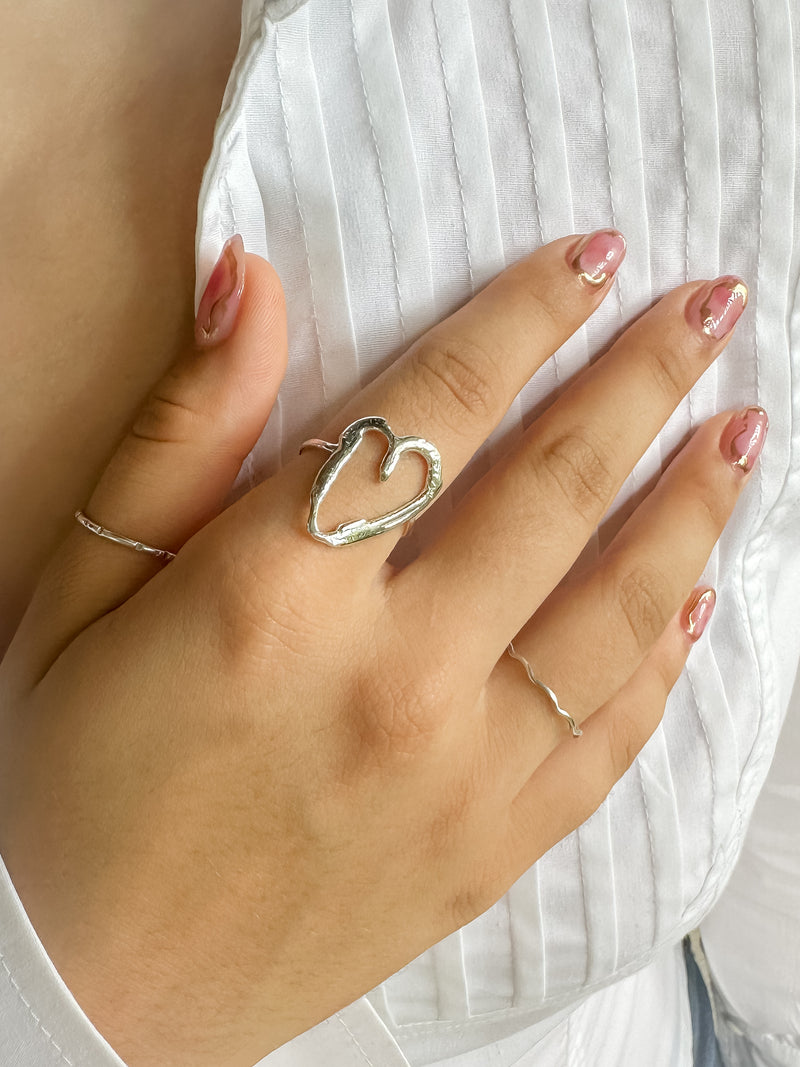 Organic Heart Ring