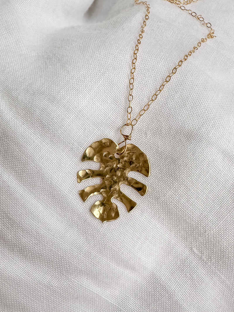 Monstera Necklace